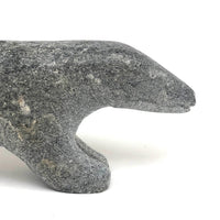Elegant Inuit Carved Stone Polar Bear