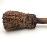 Sweet Old Primitive Straw Brush / Miniature Broom with Iron Wire and Nail
