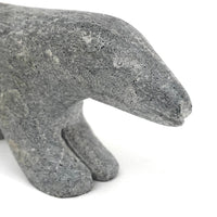 Elegant Inuit Carved Stone Polar Bear