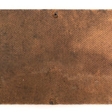 Red and White Hand-painted Fire Exit Arrow Sign with Perfect Patina