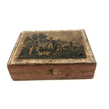 Lovely Antique Six Sided Litho Block Puzzle in Original Box, with Complete Set of Prints