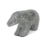 Elegant Inuit Carved Stone Polar Bear