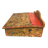 Large, Brilliantly Painted 1940 Folk Art Tabletop Desk, with Roosters