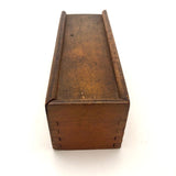 Nice Old Bone and Ebony Complete Double Six Dominoes in Original Slide Top Box