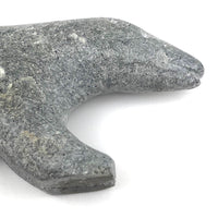 Elegant Inuit Carved Stone Polar Bear