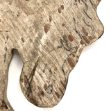 Wooden Horse Cutout with Chippy White Paint