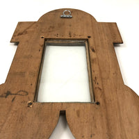 Nice Chip Carved Hanging Frame, with Glass