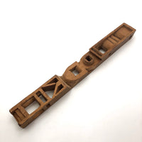Unusual Tall Carved Geometric Totem-like Whimsy!