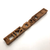 Unusual Tall Carved Geometric Totem-like Whimsy!