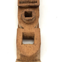 Unusual Tall Carved Geometric Totem-like Whimsy!