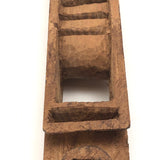 Unusual Tall Carved Geometric Totem-like Whimsy!