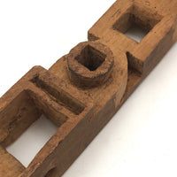 Unusual Tall Carved Geometric Totem-like Whimsy!