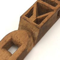 Unusual Tall Carved Geometric Totem-like Whimsy!