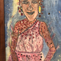 Marvelous 1970 Kenyan Painting of Kikuyu, Signed Walter Alex Ngigi