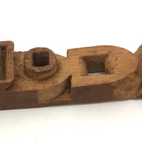 Unusual Tall Carved Geometric Totem-like Whimsy!
