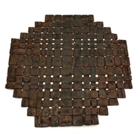 Gorgeous Rusty Woven Iron Antique Trivet