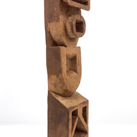 Unusual Tall Carved Geometric Totem-like Whimsy!