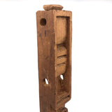 Unusual Tall Carved Geometric Totem-like Whimsy!