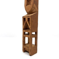 Unusual Tall Carved Geometric Totem-like Whimsy!