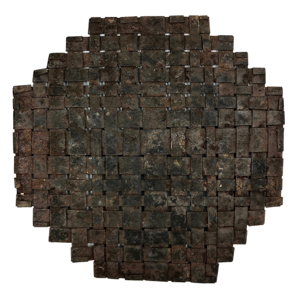 Gorgeous Rusty Woven Iron Antique Trivet