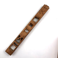 Unusual Tall Carved Geometric Totem-like Whimsy!
