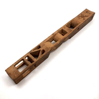 Unusual Tall Carved Geometric Totem-like Whimsy!
