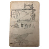 Willis Hutchinson 1883 Double-Sided Sketchbook Drawing: Jam Packed!