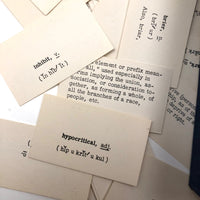 The Best Vocabulary Flash Cards I've Ever Seen, 1950s