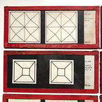 1942 Carl Lange Stereoscopic Opthomological "Coordinator" Slides - Set 1