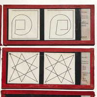 1942 Carl Lange Stereoscopic Opthomological "Coordinator" Slides - Set 1