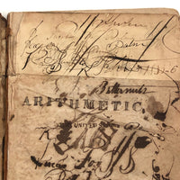 J.K Palmer's 1832 Arithmetic Book with Hand Done Fraktur Lettering