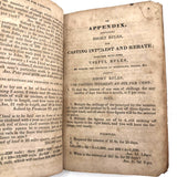 J.K Palmer's 1832 Arithmetic Book with Hand Done Fraktur Lettering
