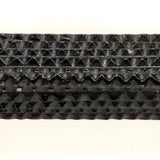 Shiny Black Old Chip Carved Tramp Art Frame, with Glass