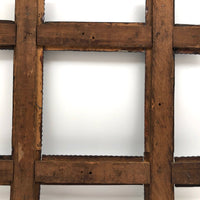 Shiny Black Old Chip Carved Tramp Art Frame, with Glass