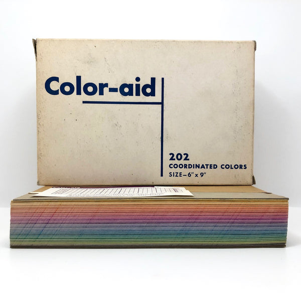 Color-Aid Vintage Set of 202 Coordinated Color Swatches, 6 by 9 inch ...
