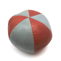 Beautiful Antique Pieced Oil Cloth Toy Ball