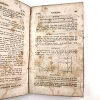 1863 Blanchard's Arithmetic Book with Hex Carved in Leather Cover