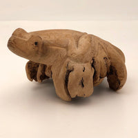 Chinaberry Wood Carved "Parasite"  Frog