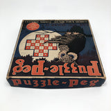 Lubbers & Bell 1929 Puzzle Peg Game with Problem Guide