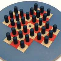 Lubbers & Bell 1929 Puzzle Peg Game with Problem Guide
