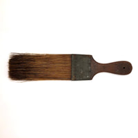 Gorgeous Antique Flat Paintbrush with Long Horsehair Bristles
