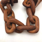 Great Carved Chain Links Whimsy with Two Balls in Cages