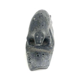 Inuit Carved Stone Seal on Rock