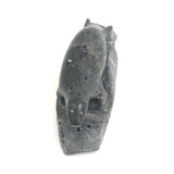 Inuit Carved Stone Seal on Rock