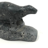 Inuit Carved Stone Seal on Rock