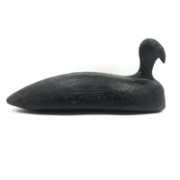 Stark Black Working Decoy with Marvelously Hooked Old Beak Repair