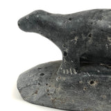 Inuit Carved Stone Seal on Rock