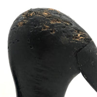 Stark Black Working Decoy with Marvelously Hooked Old Beak Repair