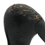 Stark Black Working Decoy with Marvelously Hooked Old Beak Repair