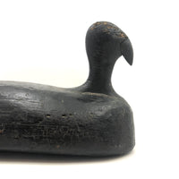 Stark Black Working Decoy with Marvelously Hooked Old Beak Repair